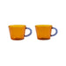 Glass Duet amber (set of 2) - Cups - &Klevering