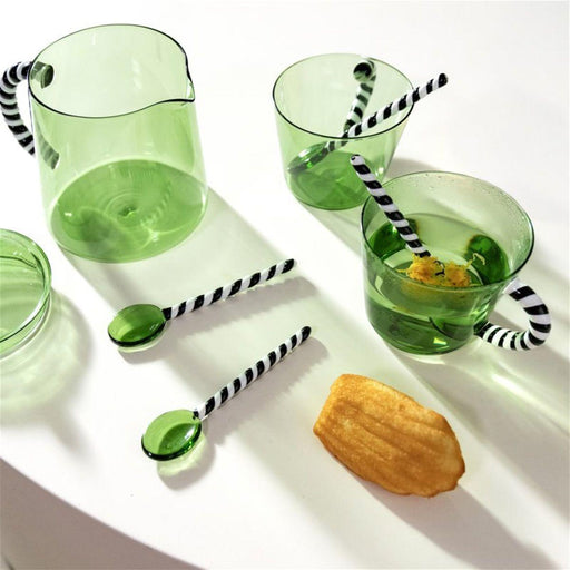 Glass Duet green (set of 2) &Klevering - -. FOODIES IN HEELS