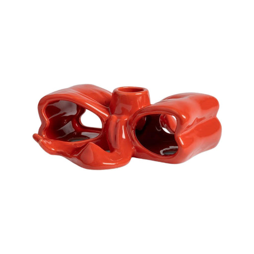 Candlestick ribbon red - Candlesticks - &Klevering