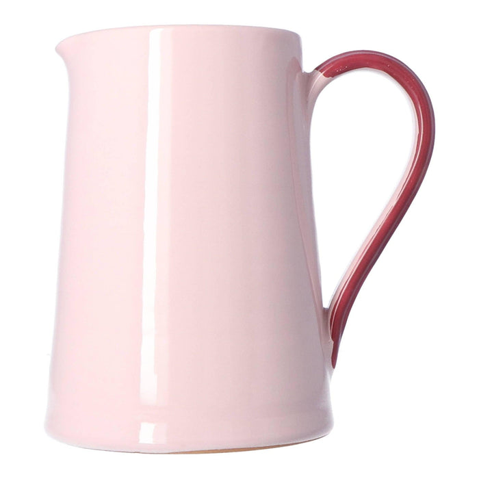 Carafe Dusty Rose with Fuscia handle 1.4L - Carafes - Enza Fasano