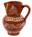 Karaf terracotta wit beschilderd 16cm - Karaffen - Socerâmica