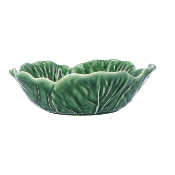 Bowl cabbage leaf green 22cm - Bowls - Bordallo Pinheiro