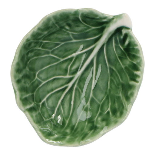 Bowl cabbage leaf in natural colors 9cm Bordallo Pinheiro - FOODIES IN HEELS
