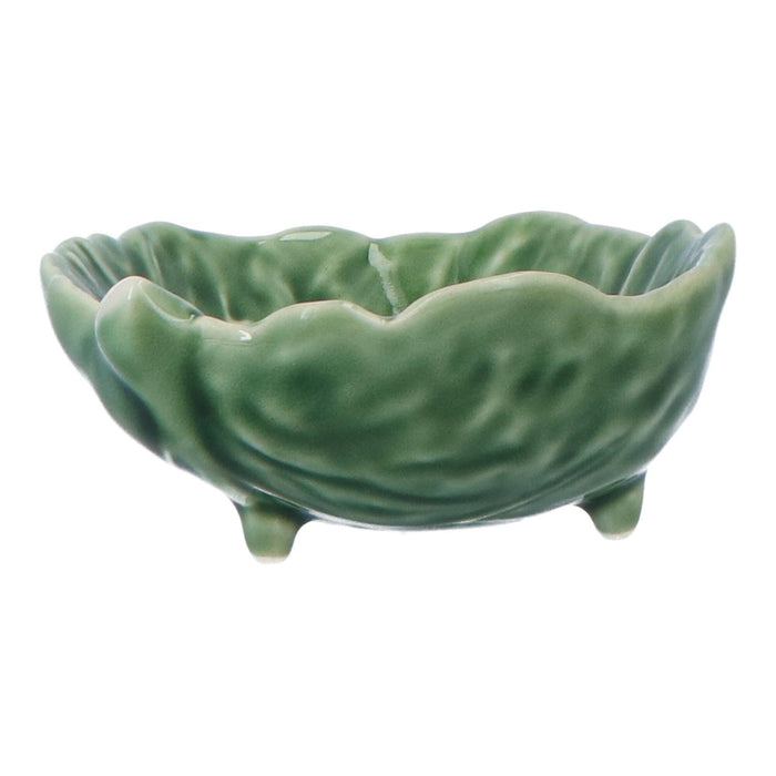 Bowl cabbage leaf in natural colors 9cm - Bowls - Bordallo Pinheiro