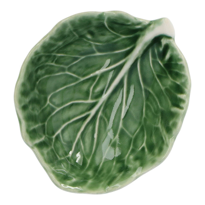 Bowl cabbage leaf in natural colors 9cm - Bowls - Bordallo Pinheiro