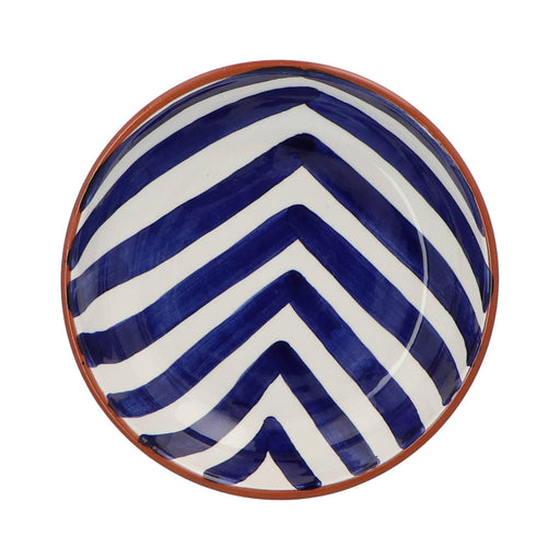 Bowl with chevron pattern blue 15cm Casa Cubista - FOODIES IN HEELS