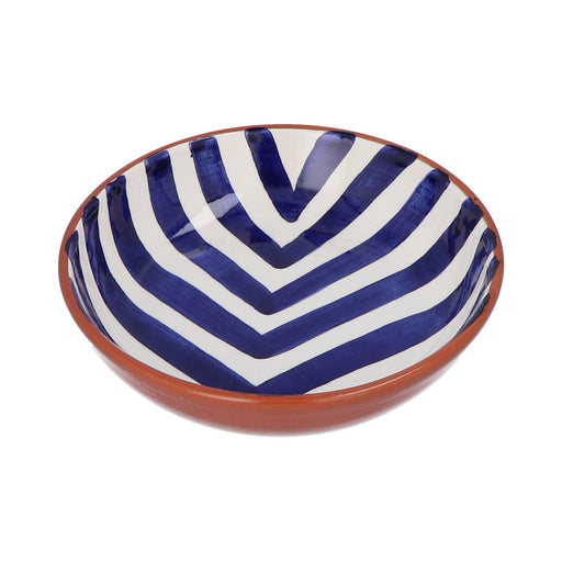 Bowl with chevron pattern blue 15cm Casa Cubista - FOODIES IN HEELS