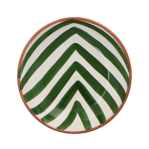 Bowl with chevron pattern dark green 15cm Casa Cubista - FOODIES IN HEELS