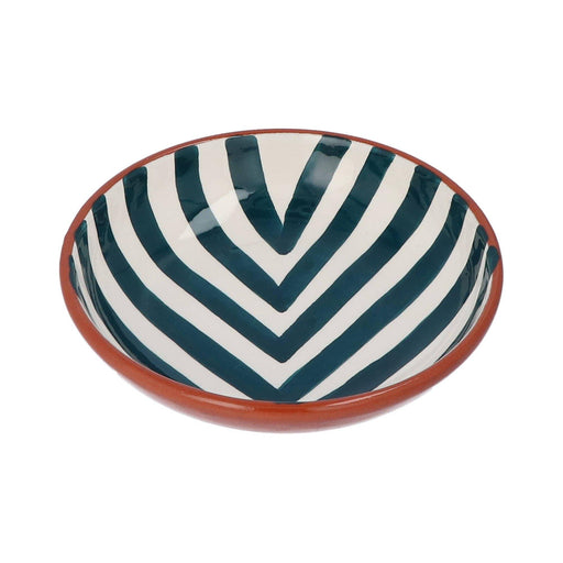 Bowl with chevron pattern teal 15cm Casa Cubista - FOODIES IN HEELS