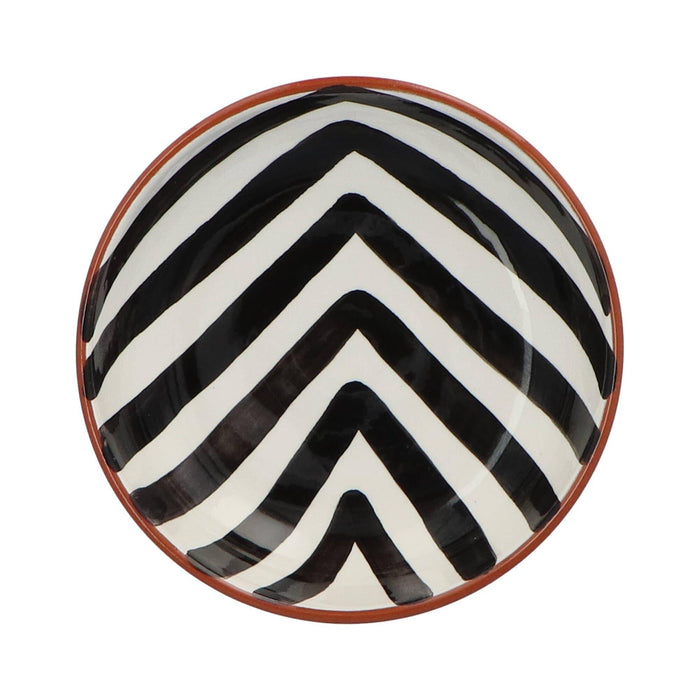 Bowl with chevron pattern black 9cm Casa Cubista - FOODIES IN HEELS