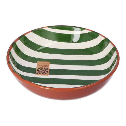 Bowl with stripe pattern green 15cm Casa Cubista - FOODIES IN HEELS