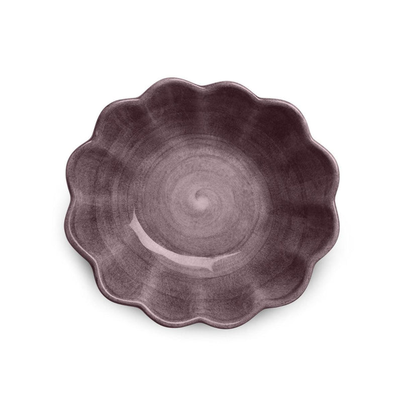 Bowl Oyster 18cm plum - Bowls - Mateus