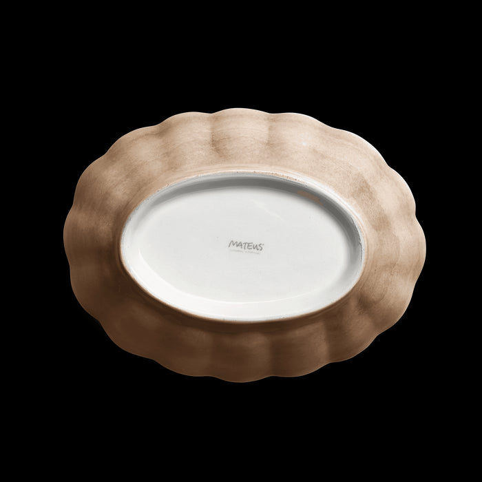 Bowl Oyster 23cm cinnamon - Bowls - Mateus