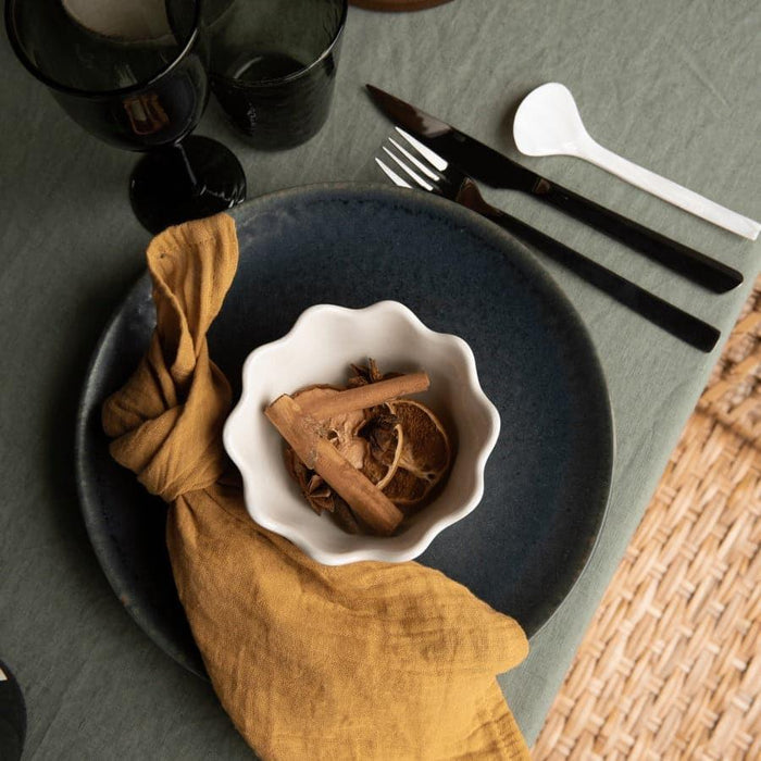 Bowl Oyster mini 13cm white - Bowls - Mateus