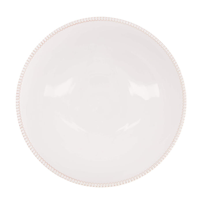 Bowl Pizzolato Bianco 19cm Enza Fasano - -. FOODIES IN HEELS