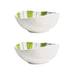 Bowl porcelain Green Ray 16.5cm (set of 2) &Klevering - -. FOODIES IN HEELS