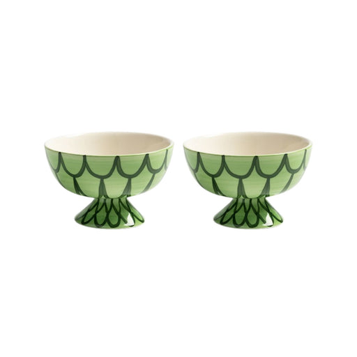 Kom Sirène groen (set van 2) - Kommen - &Klevering