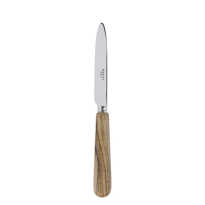 Lavandou dessert knife olive wood 20cm Sabre - -. FOODIES IN HEELS