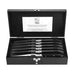 Luxury Line steak knives black ebony in deluxe case (set of 6) - Cutlery - Laguiole Style de Vie