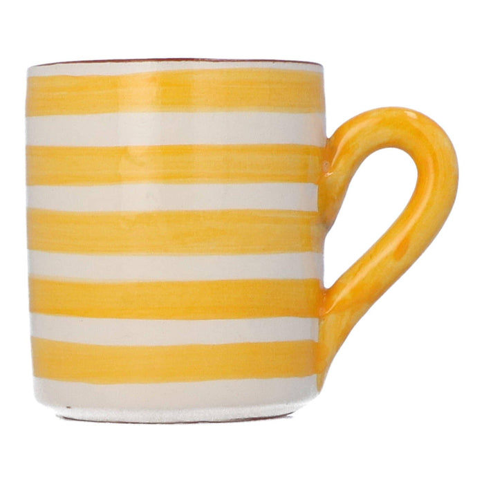 Mug horizontal stripe yellow (set of 2) Casa Cubista - -. FOODIES IN HEELS