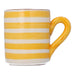 Mug horizontal stripe yellow (set of 2) Casa Cubista - -. FOODIES IN HEELS