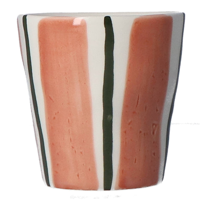 Mok Lungo Coffee Linear Marron 8,5cm - Mokken - Duro Ceramics