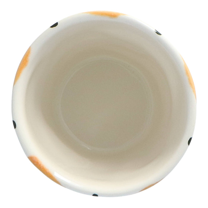 Mug Lungo Coffee Linear Ochre 8,5cm - Mugs - Duro Ceramics