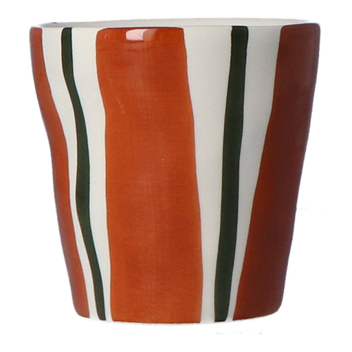 Mok Lungo Coffee Linear Terracotta 8,5cm - Mokken - Duro Ceramics