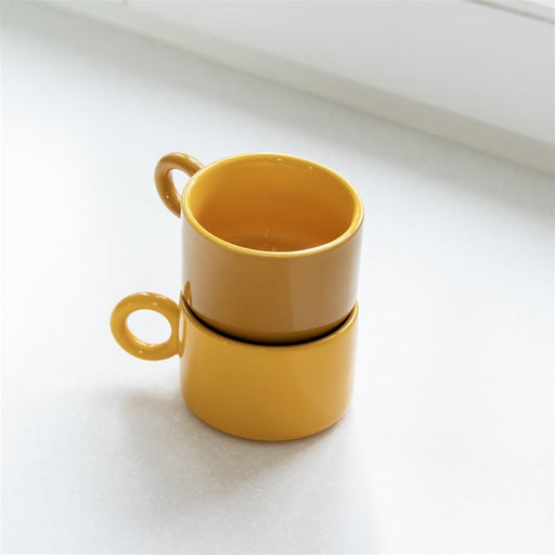 Mokken Chiquito Ocher (set van 2) - Kopjes - &Klevering