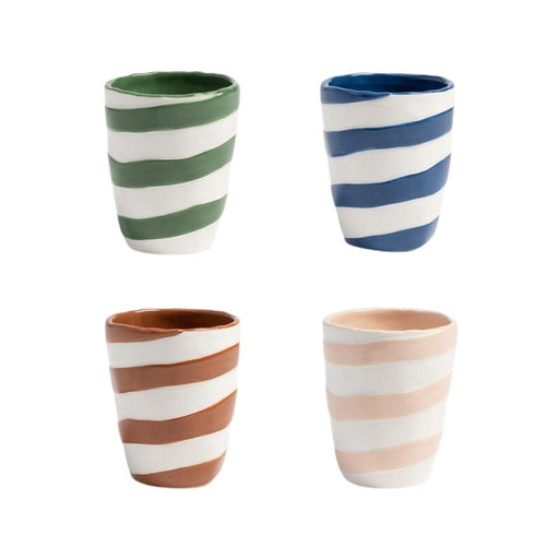 Mugs Oblique (set of 4) &Klevering - -. FOODIES IN HEELS