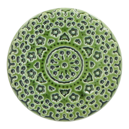 Coaster ceramic green Duro Ceramics - - FOODIES IN HEELS