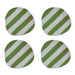 Coaster ceramic stripes green Opjet - FOODIES IN HEELS