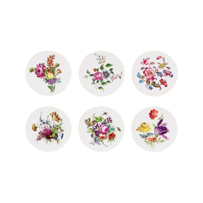 Coasters floral (set of 6) &Klevering - -. FOODIES IN HEELS