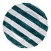 Ontbijtbord Baccellato Bianco met Emerald strepen 21cm - Kleine borden - Enza Fasano