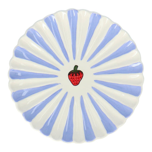 Breakfast Plate Coquille Strawberry 20cm Dishes & Deco - FOODIES IN HEELS