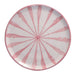Ontbijtbord Granada streep roze 22cm - Kleine borden - Lenta Living