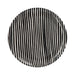 Breakfast plate with small stripe pattern black 23cm Casa Cubista - FOODIES IN HEELS