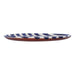 Breakfast plate with stripe pattern blue 23cm Casa Cubista - FOODIES IN HEELS