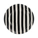 Breakfast plate with stripe pattern black 23cm - Small plates - Casa Cubista