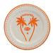 Ontbijtbord Palmtree Orange & White 22cm - Kleine borden - Dreamer Collectives