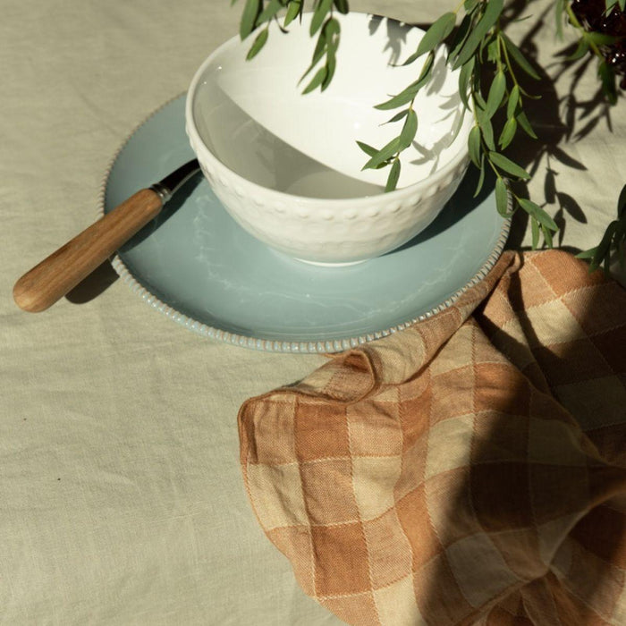 Breakfast plate Pizzolato Powder Blue 21cm - Small plates - Enza Fasano