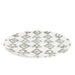 Breakfast plate checkered pattern white green smooth rim 21cm Enza Fasano - FOODIES IN HEELS