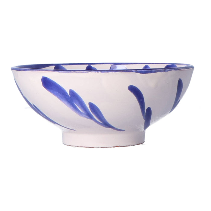 Ontbijtkom Granada streep blauw 15cm - Kommen - Lenta Living