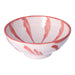 Breakfast bowl Granada stripe coral 15cm - Bowls - Lenta Living