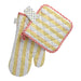 Oven mitt and potholder Margritte Yellow - Kitchen accessories - Maison Dinette