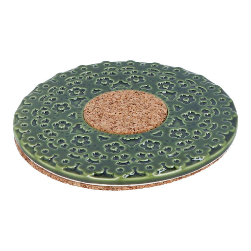 Potholder cork green 17cm - Potholders - Duro Ceramics