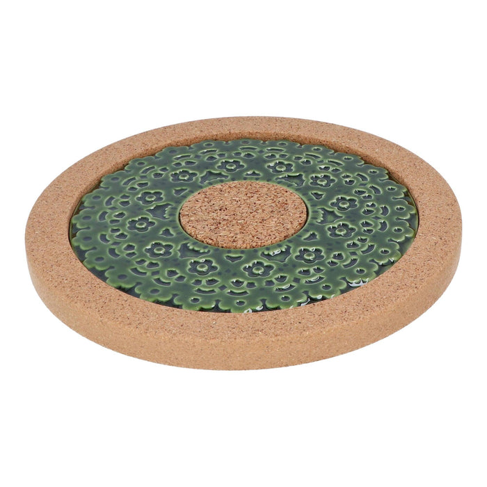 Potholder cork green 19cm - Potholders - Duro Ceramics