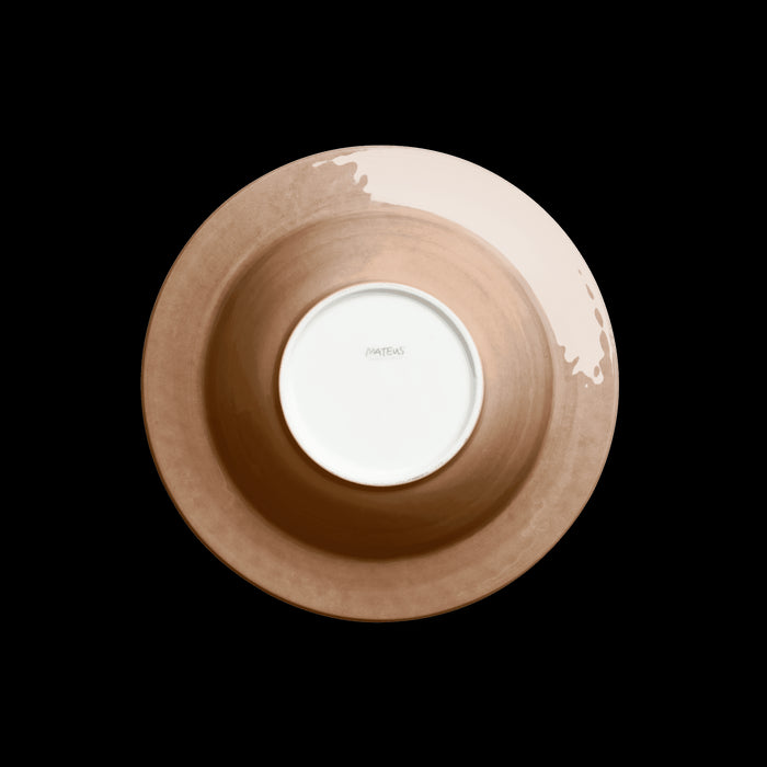 Pasta plate Bubble 25cm cinnamon - Deep plates - Mateus