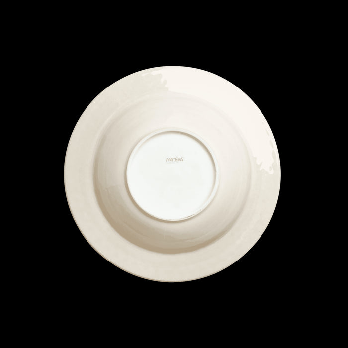 Pasta plate Bubble 25cm sand - Deep plates - Mateus