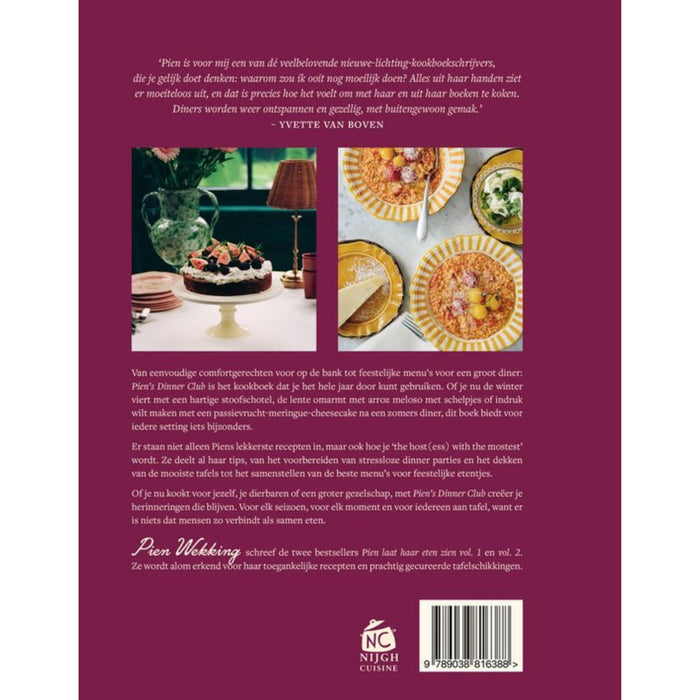 Pien's Dinner Club, Pien Wekking - Boeken - Pien Wekking